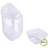 SET 25 VERRINES PLASTIQUE REUTILISABLE 45ML TRANSPARENT