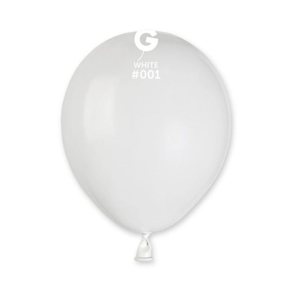 Ballon latex 13cm couleur blanc