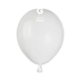 Ballon latex 13cm couleur blanc