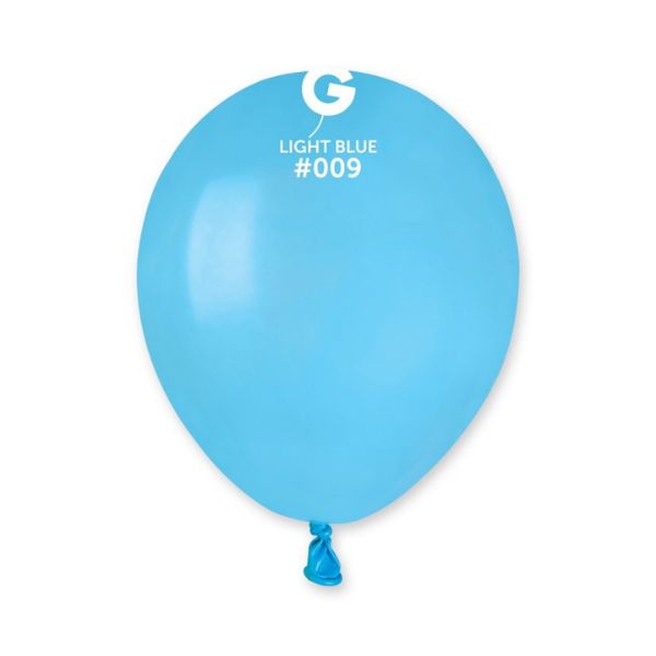 Ballon latex 13cm couleur bleu ciel