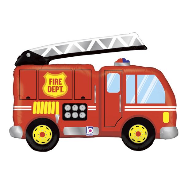 ballon forme camion de pompier