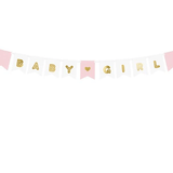 BABY GIRL CARDBOARD GARLAND 15 X 175CM