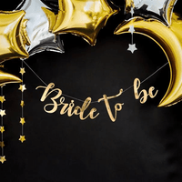 BRIDE TO BE CARDBOARD GARLAND 80 X 19CM