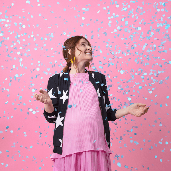 GENDER REVEAL CONFETTI CANON 60CM BOY