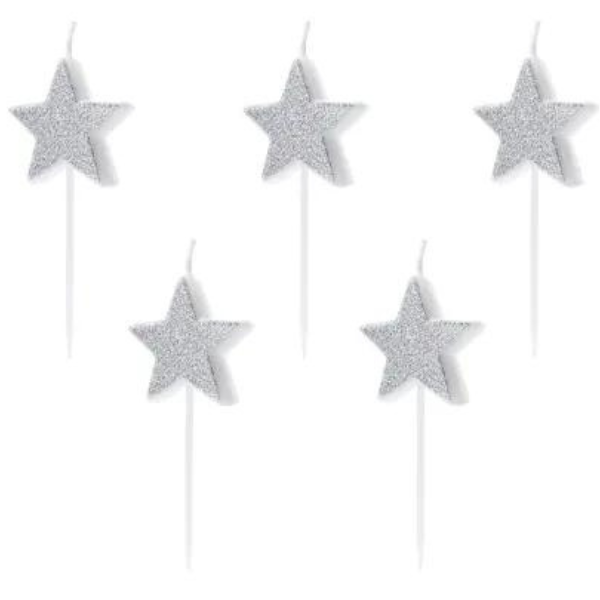 BOUGIES DÉCO STAR ARG X5
