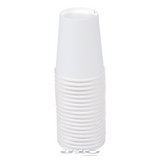 SET OF 20 WHITE CARDBOARD CUPS 23CL FESTIVE AND SUSTAINABLE TABLE DECOR