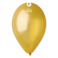 BAGS OF GOLD COLOR LATEX BALLOONS 28/30CM 