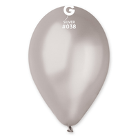 BAGS OF SILVER COLOR LATEX BALLOONS 28/30CM