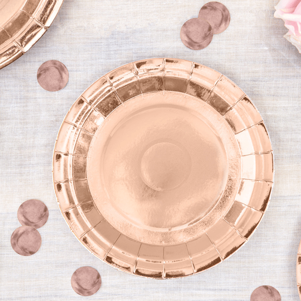 assiette anniversaire rose