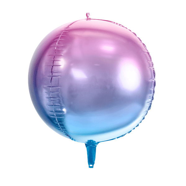 Ballon anniversaire violet et bleu thème supers héros - Ballon aluminium  46cm