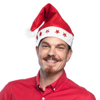RED STARS CHRISTMAS HAT 