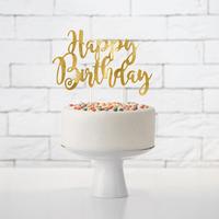 CAKE TOPPER HAPPY BIRTHDAY OR 22CM