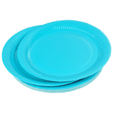 SET 20 ASSIETTES CARTON DURABLE BLEU 18CM