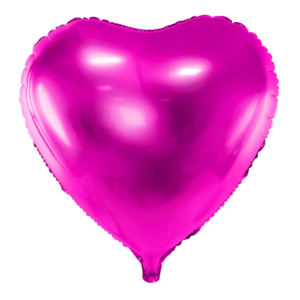 ballon cœur fuschia