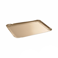 SET DE 5 PLATEAUX RECTANGLE 24*34CM OR