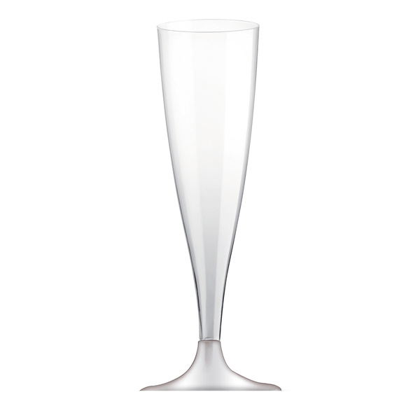 SET OF 6 TRANSPARENT CHAMPAGNE FLUTES 14CL