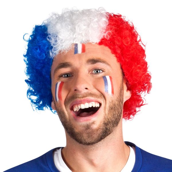 FRANCE CURLY WIG - THE FAN'S MUST-HAVE ACCESSORY