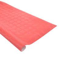 NAPPE PAPIER DAMASSE ROUGE 1,18X5M