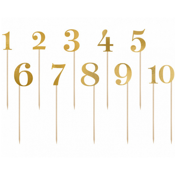 TOPPER NUMBER GOLD X11