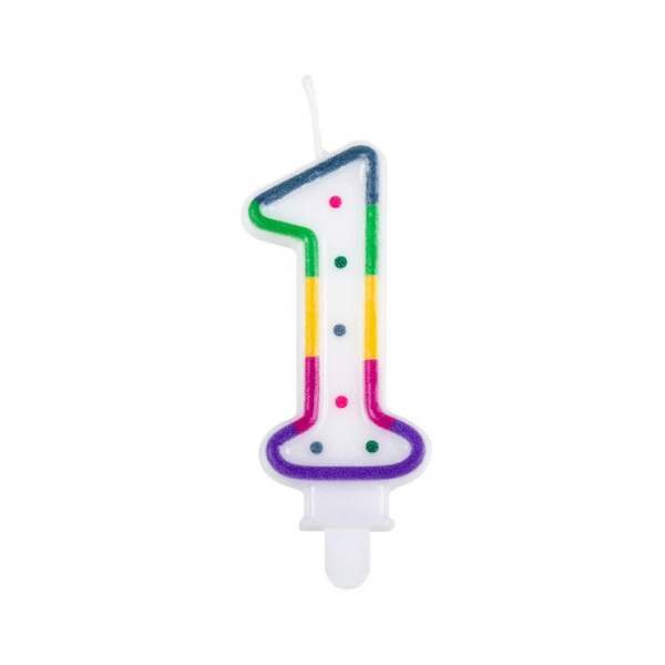 6CM NUMBER 1 BIRTHDAY CANDLE