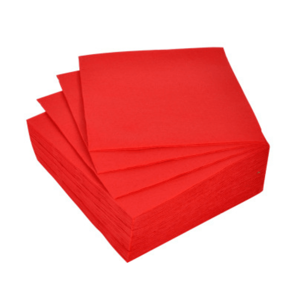 2-PLY RED TOWELS X40 