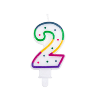 6CM NUMBER 2 BIRTHDAY CANDLE