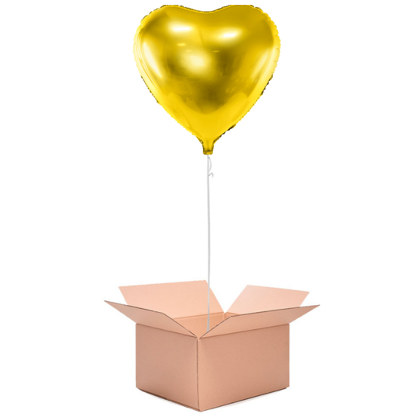 MY BOX BALLON CŒUR DORÉ 45CM – Hello Ballon