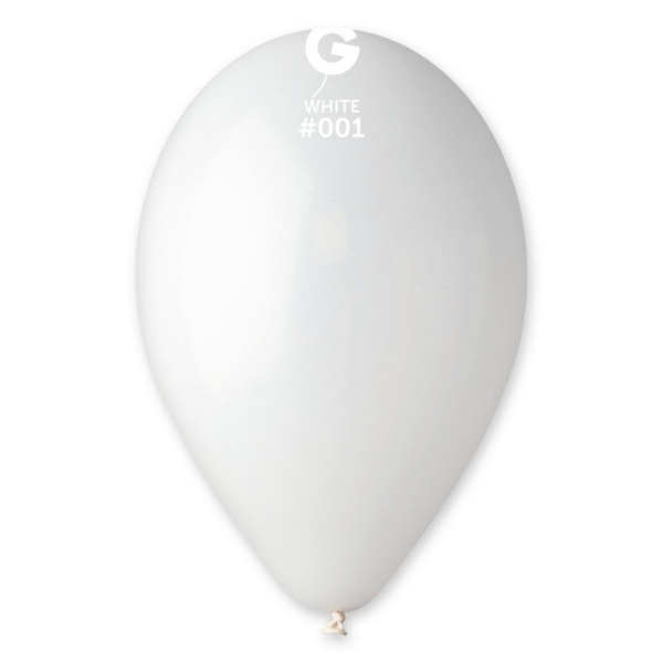 BAGS OF LATEX BALLOONS COLOR WHITE 28/30CM