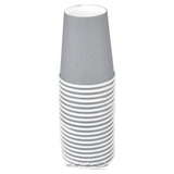 SET OF 20 GRAY CARDBOARD CUPS 23CL FESTIVE AND SUSTAINABLE TABLE DECOR