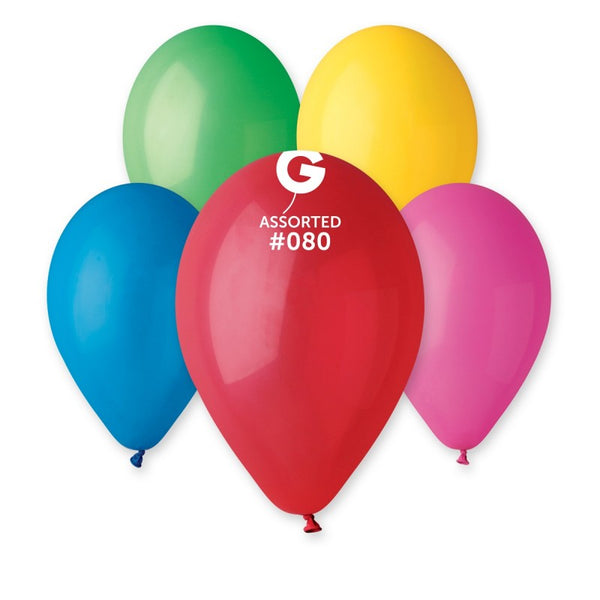 BAGS OF MULTICOLOR LATEX BALLOONS 28/30CM 