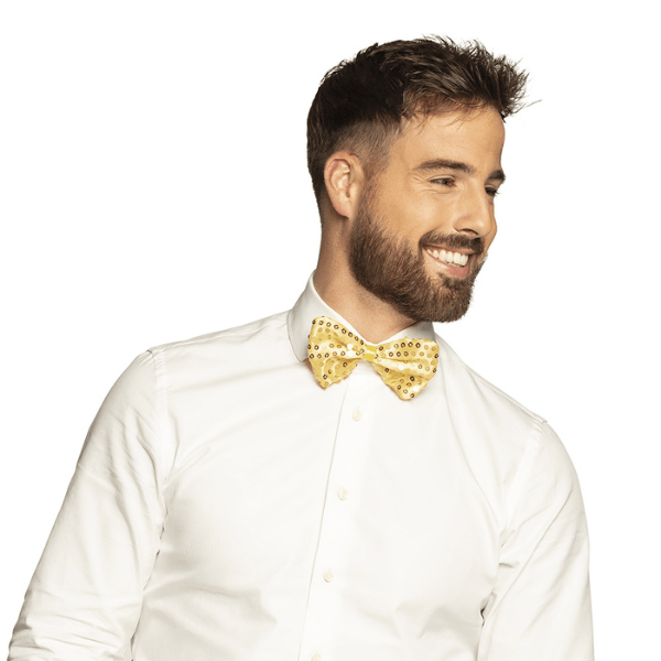 GOLD SPANGLES BOW TIE 