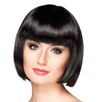 BLACK CABARET WIG - THE ESSENTIAL PARTY ACCESSORY