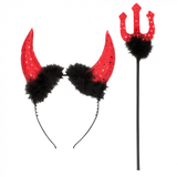 DEVIL SET (HORNS AND TRIDENT 40 CM)