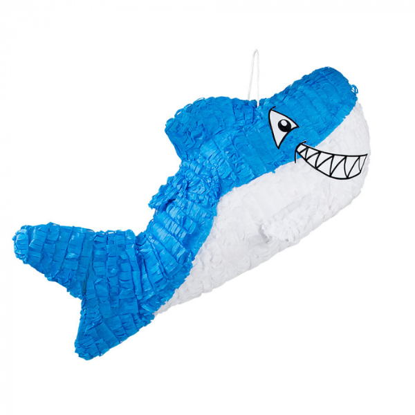 Piñata requin bleu pour anniversaire enfant et fête à thème marin